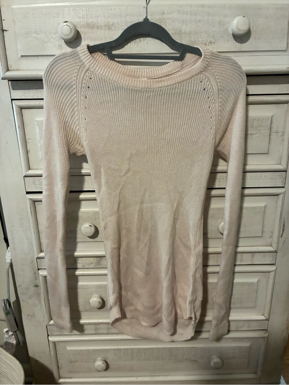 lululemon athletica Soft Cream Ribbed Knit Sweater